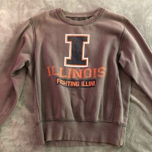 Fighting Illini Crew Neck Sweatshirt